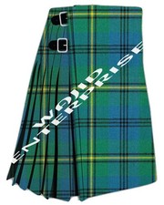 Scottish Handmade Traditional Johnstone Ancient Tartan 8 Yard kilt For Men's