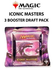 Magic The Gathering Iconic Masters 3-Booster Draft Pack NEW