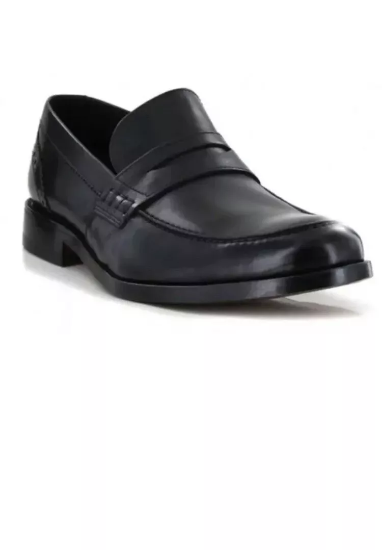 Clarks James Free Men s Black Leather Smart Formal Slip On Loafers UK SIZE 8 G