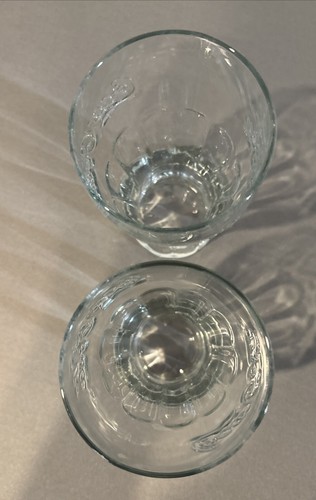 Set of 2 Coca Cola 14oz 6 Inch Clear Drinking Soda Glasses Used - Picture 8 of 9