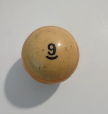 Vintage Bakelite Billiard Ball Pool Ball Butterscotch 9