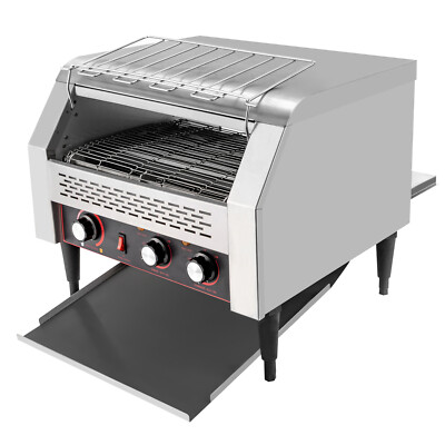 450Slices/H Commercial Conveyor Toaster，2600W Stainless Steel Industrial Toaster