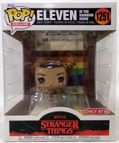 Funko Pop! Deluxe: Stranger Things - Eleven in The Rainbow Room - Figura exclusiva de vinilo - #1251, multicolor
