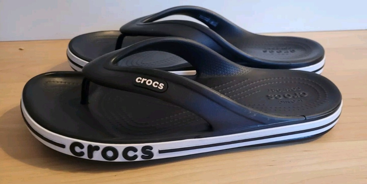 Crocs Bayaband Mens Slide Sandals Size 10 Black White Water Friendly Lightweight Crocs Bayaband Womens Slide Sandals Size 10 | Mercari main image 2