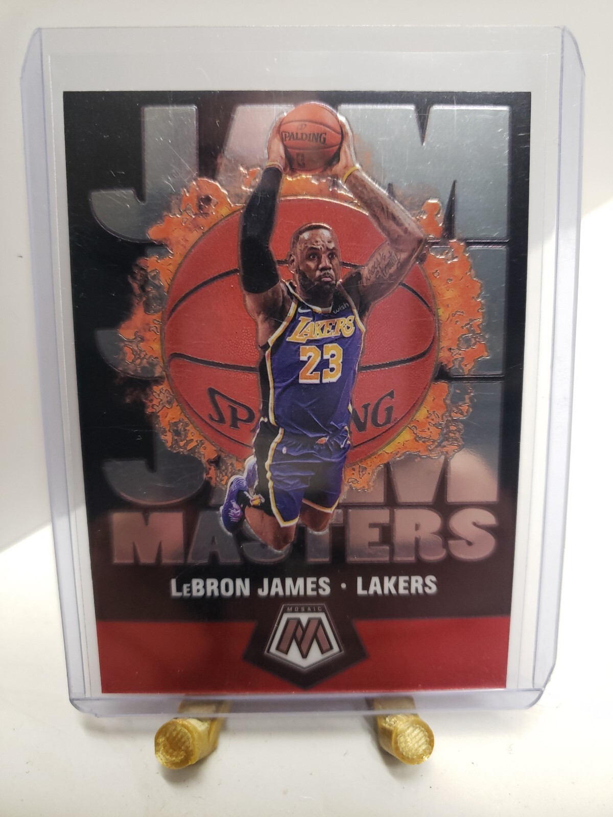 2019-20 Panini Mosaic LeBron James Jam Masters Insert Los Angeles Lakers #16