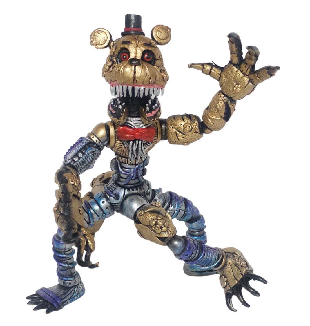 TOY FIGURE MEXICAN FIVE NIGHTS AT FREDDY 'S FREDDY GOLDEN SPIDER