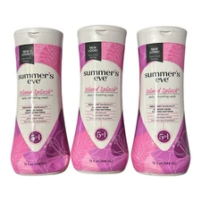 Summer’s Eve Island Splash Daily Wash – 3 Pack, 5-in-1 CF Formula