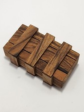 Wooden Puzzle Box - Vintage - Cute Table Piece - Secret Compartment