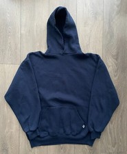 Vintage Russell Athletic Navy Hoodie Size L Read