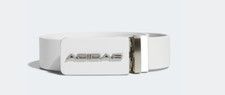 Adidas Three-Line Leather Belt, HC6232, White