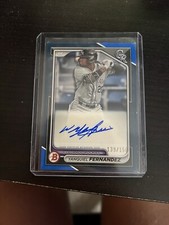 2024 Bowman Paper Prospects Yanquiel Fernandez Auto Blue 139/150 #PPRA-YF
