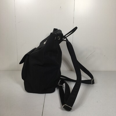 dkny nylon mini backpack early 2000s Vintage Y2K 90s DKNY Black Mini Backpack Purse nylon vinyl Logo Donna Karan