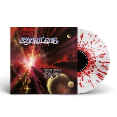 TURN BACK TRILOBITE CLEAR/RED SPLATTER VINYL + 12'' by SACRILEGE Vinyl Double lp