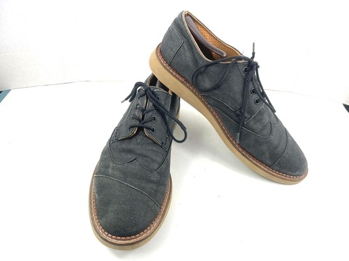canvas wingtip shoes