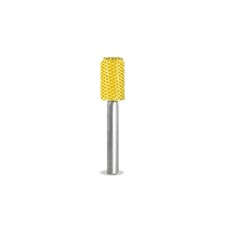 SABURR TOOTH 1/4" Cylinder Burr Bit Fine (Yellow) - 1/8" Shank - 18C14-40