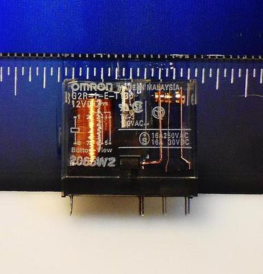 OMRON G2R-1-E-T130  12VDC coil SPDT 16A relay Ag alloy contacts QTY5   loc cc19