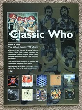THE WHO - CLASSIC WHO 1998 Full page UK magazine ad