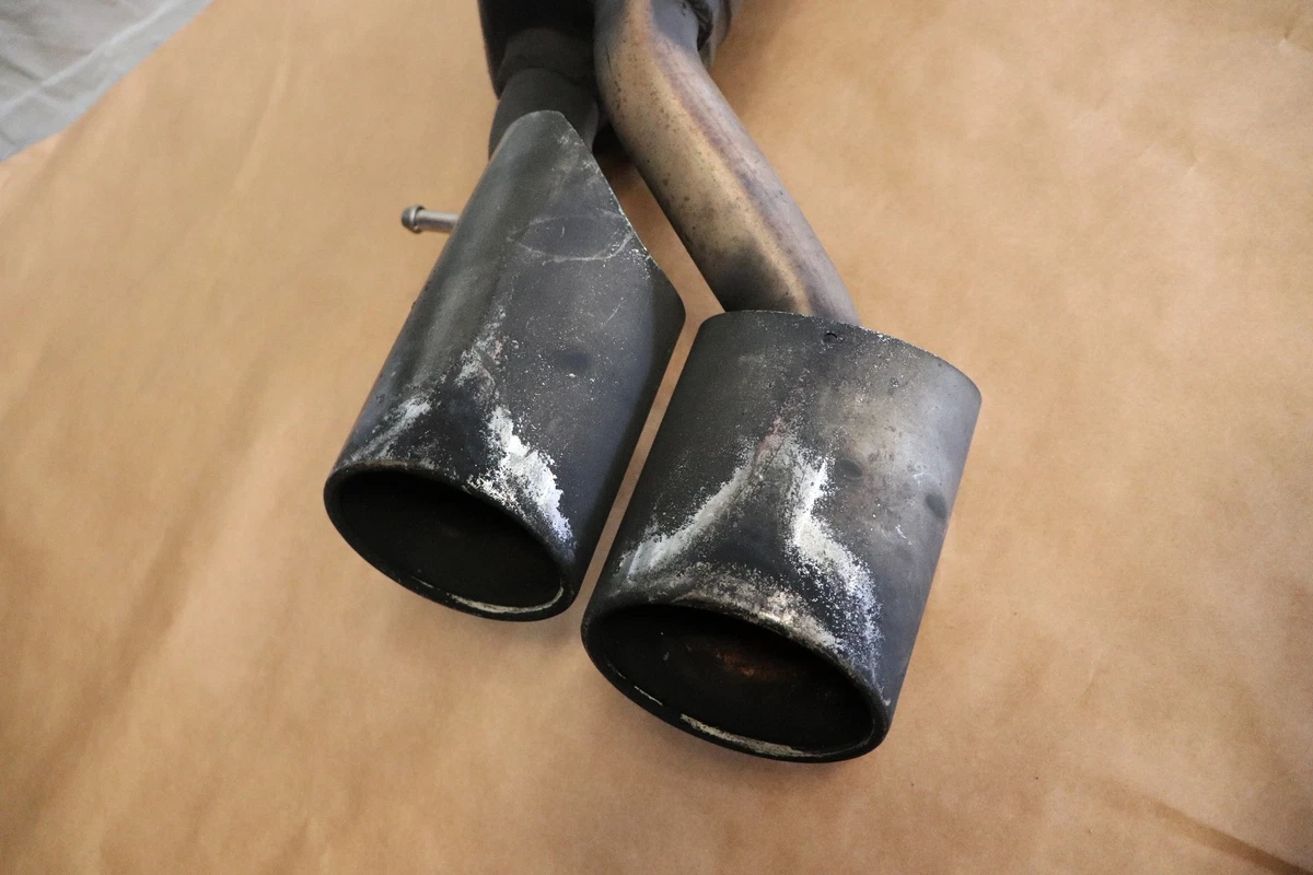 06 MERCEDES CLS CLS55 AMG W219 EXHAUST RESONATOR PIPE MUFFLER REAR  