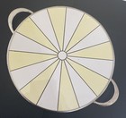 Art Deco Theodor Paetsch Keramik Tortenplatte Spritzdekor Theodor Paetsch