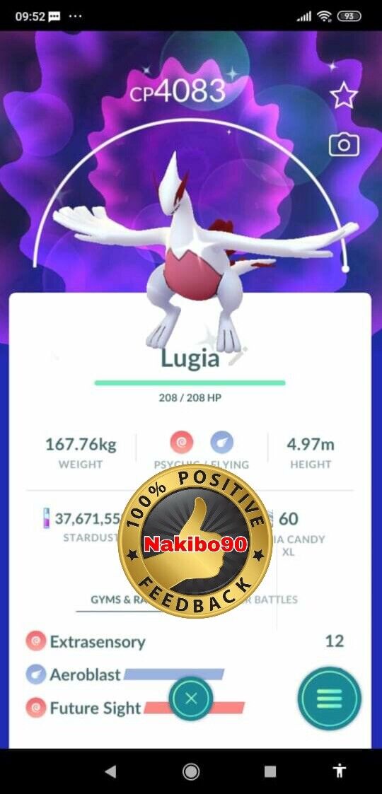 Um mestre Pokémon sem teto. De que adianta ter um Lugia Shiny se