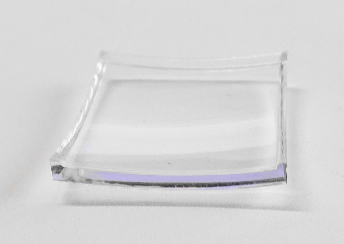 Verre De Montre Rectangle 16 X 26 Mm Cintré 2 Côtés - Neuf Sans étiquette, Pour Remplacement
