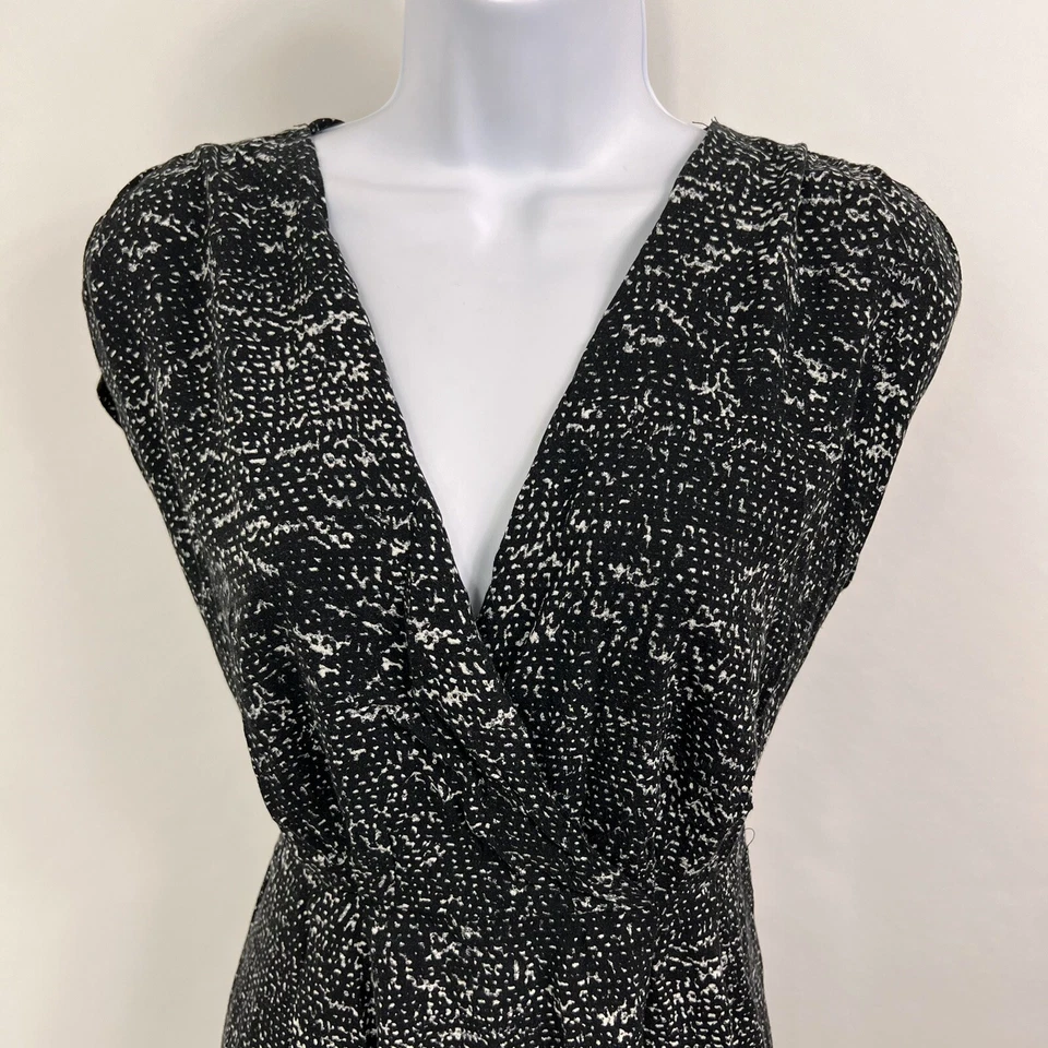 Mossimo Dress Women's Small Faux Wrap A-Line Sleeveless V Neck Lightweight Rayon - Image 2 of 4