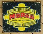 16"x12.5" MOPAR Parts Accessories TIN SIGN vintage ad reproduction metal poster