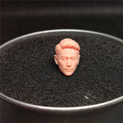 1:18 Wallace Huo Head Sculpt Carved For 3.75inch Male Action Figure Body Toys