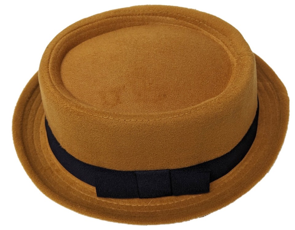 Men's Fedora Dress Hat Cuban Style Upturn Short Brim Casual Cap Solid