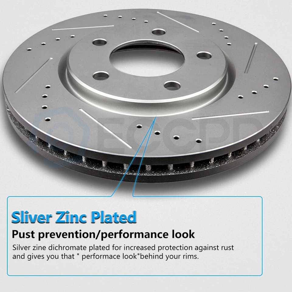 Front Ceramic Brake Pads And Rotors For Saturn SC Saturn SL1 1993-01 Saturn SW2 Foto 3 de 4