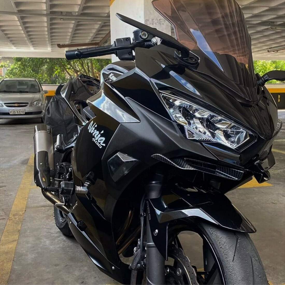 For 2018-2024 Kawasaki Ninja 400 650 360° Rotate Wind Wing Side