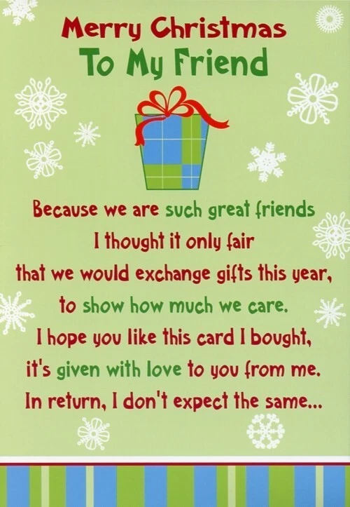 Merry christmas my on sale friend