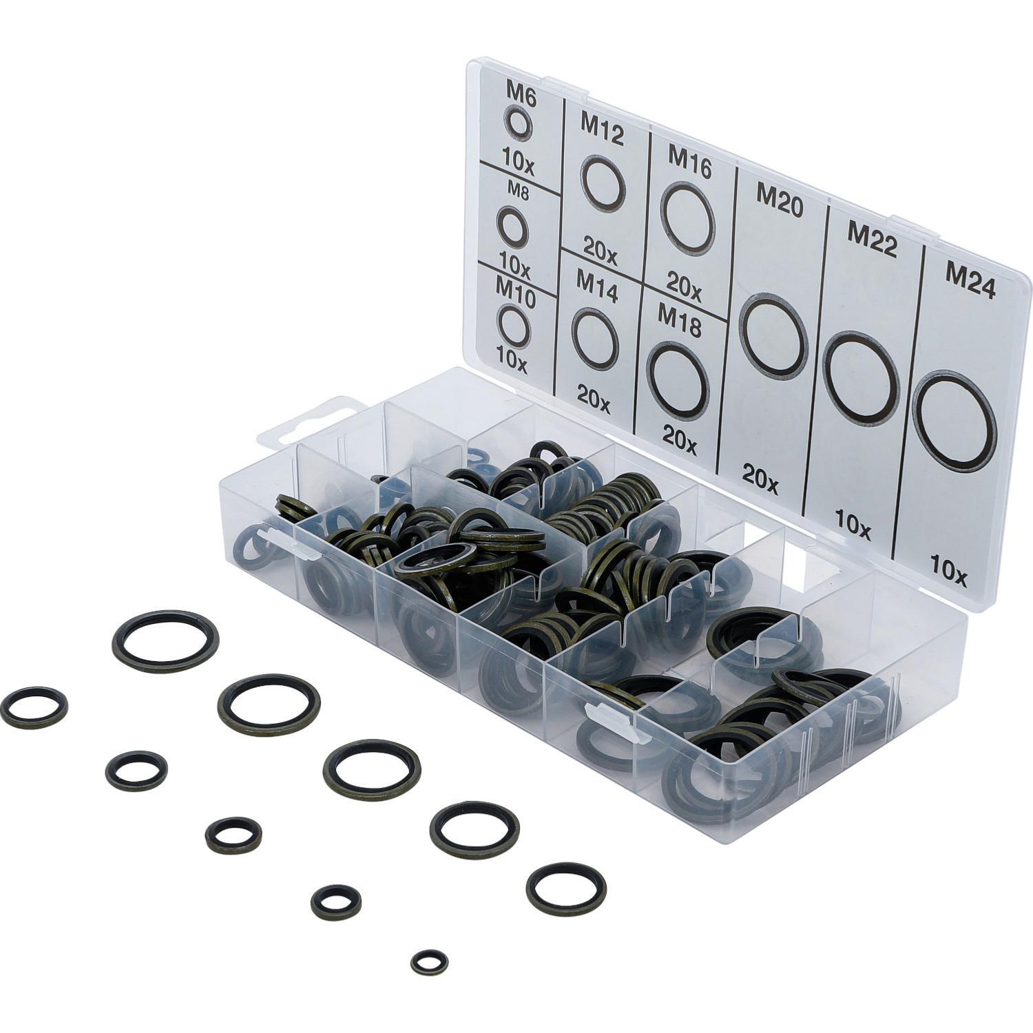 Bagues BS bonded seals métriques autocentrantes haute pression de 6 à 24 mm