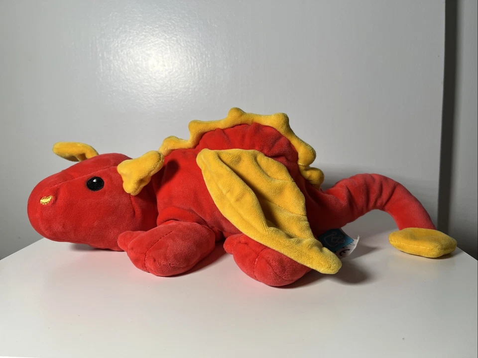Peluche Manhattan Toy Company Rufus Red Dragon 13" amarillo lovey Foto 2 de 4