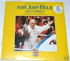 POPE JOHN PAUL II LIVE IN AMERICA SEALED RECORD ALBUM