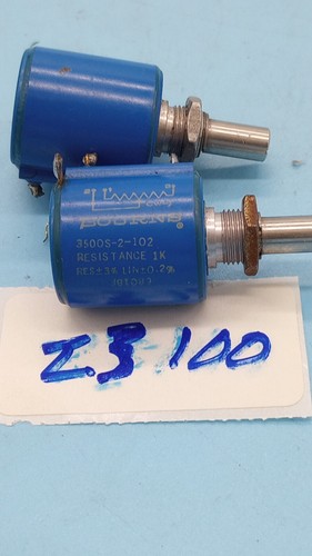 LOT OF 2 BOURNS 3500S-2-102 3500S2102 Potentiometer