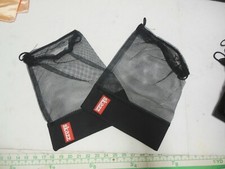 lot of 2 black bags dance mesh fabric Sneaker or pointe shoe size Skazz logo