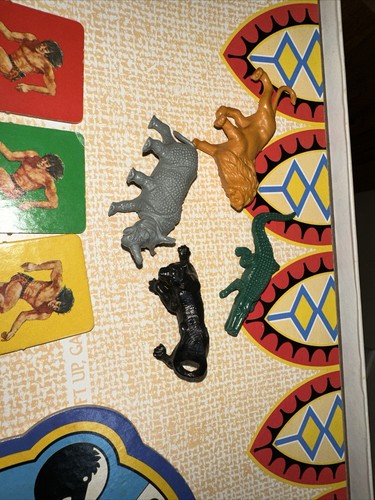 1984 Vintage Tarzan Board Game Milton Bradley MB With 3 D Animals Complete - Picture 15 of 24