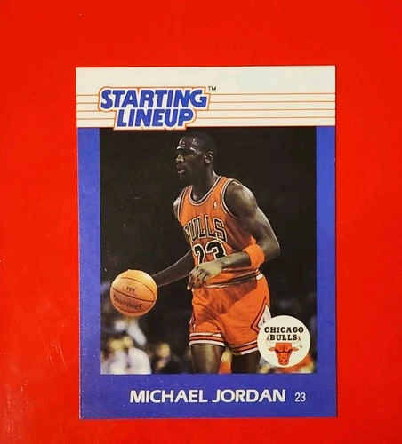 1988 Kenner Starting Lineup Card Michael Jordan SLU Bulls HI GRADE *GJCCARDS*