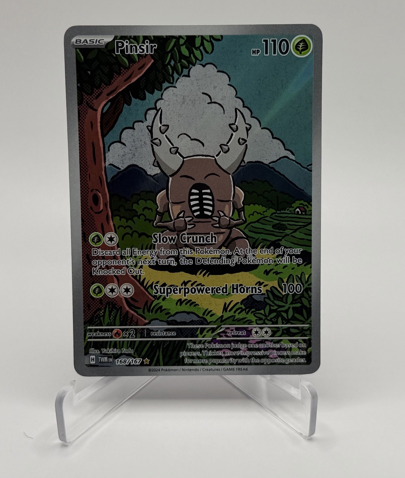 Pinsir 168/167 Holo Illustration Rare Twilight Masquerade Pokemon Card