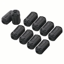 Cable Clip Ferrite Ring Core Noise Suppressor Headset Cables Black Color