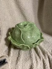 VTG Holland Mold Large Ceramic Cabbage Soup Tureen/Server With Lid Pre-owned