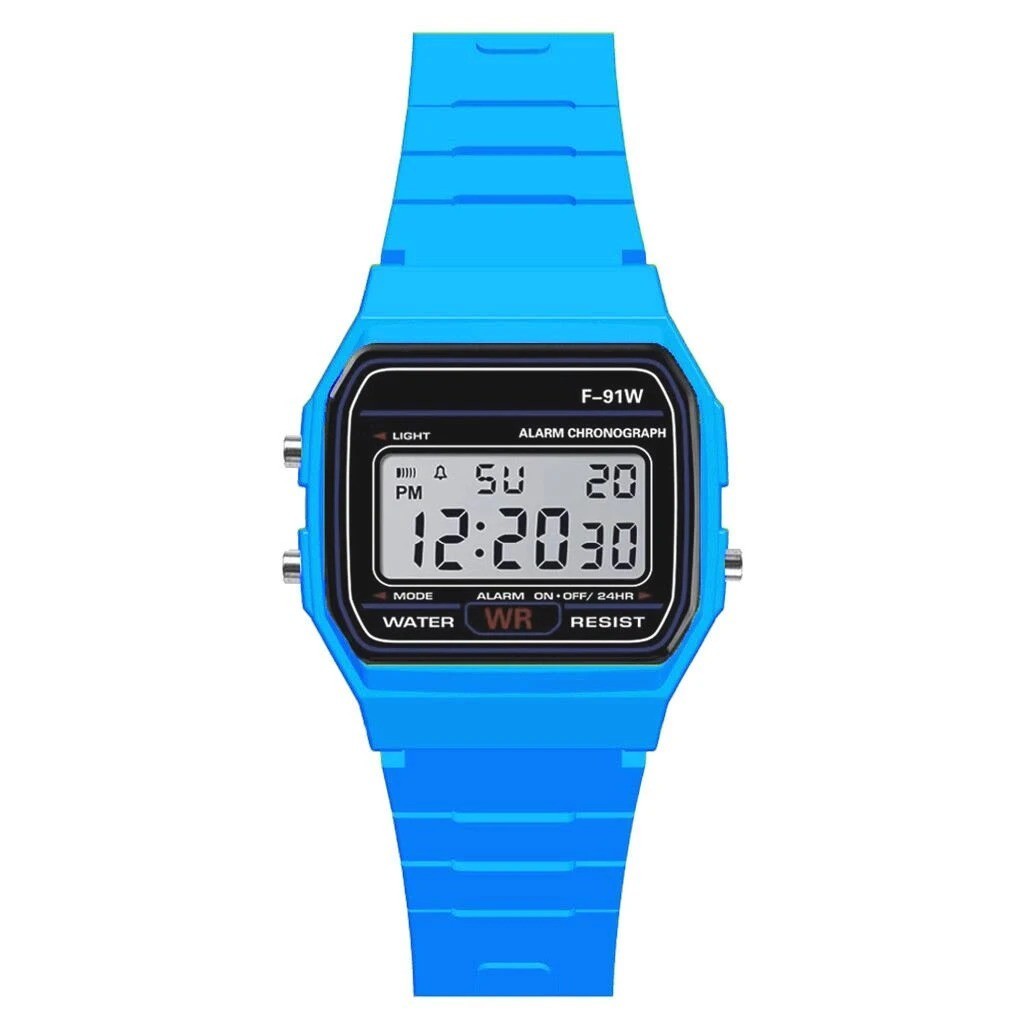 F 91W Classic Digital Resin  Watch Stopwatch Chronograph Sport Unisex Men US*