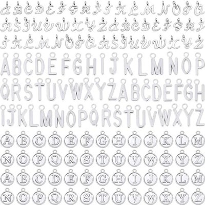 Buchstaben-Anhänger, 156 Stück/6 Sets, Alphabet-Anhänger ABC, Buchstaben-An7120