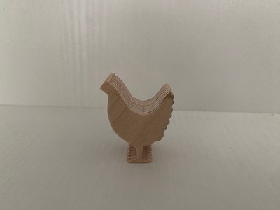 Bauernhoftier aus Holz Huhn Kinderspielzeug natur