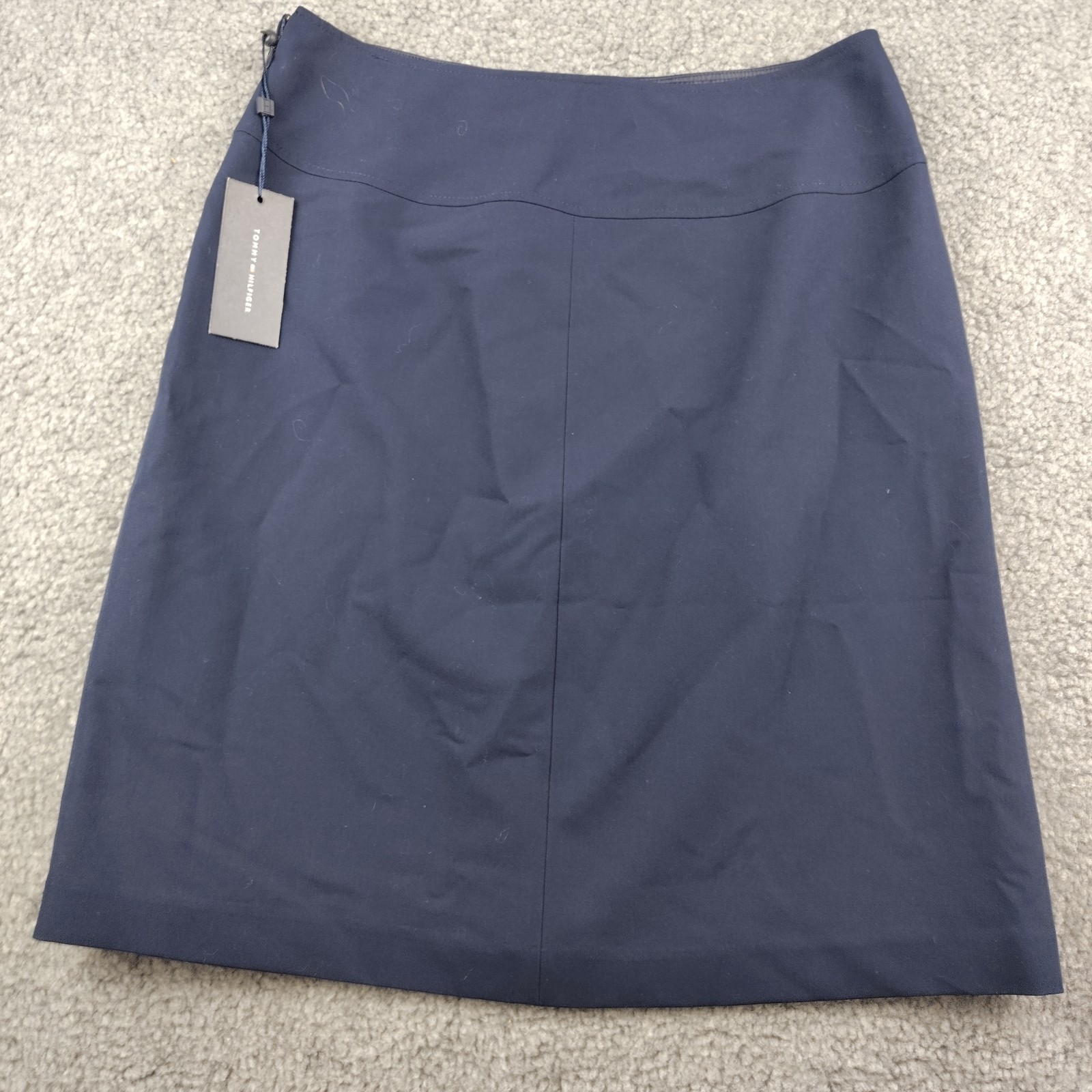 Tommy Hilfiger Skirt Blue Size 2 Women's Lined Career Office Minimalist NWT thumbnail 6