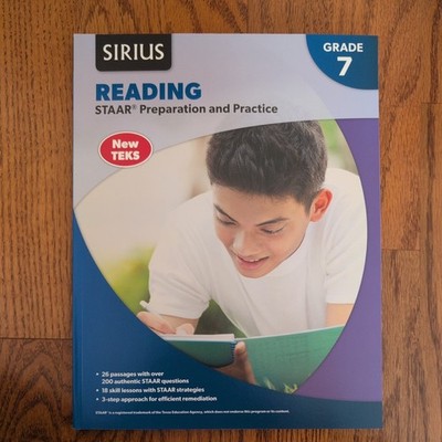 SIRIUS Texas GRADE 7 READING STAAR Preparation  & Practice Workbook Home School