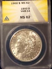 1900-P   MORGAN DOLLAR  *BRIGHT WHITE*   MS-62   VAM-14