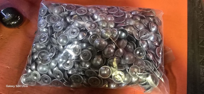 1000 Insulation Dome Cap Washers For Insulation Hangers - Aluminum