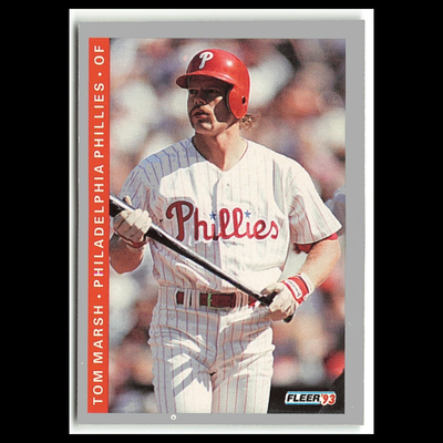 THOMAS O'MARREY選手カード Tom Marsh #494 1993 Fleer Philadelphia Phillies Baseball Card MLB